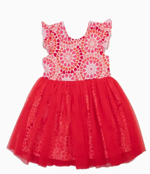 Heart Flutter Red Dress