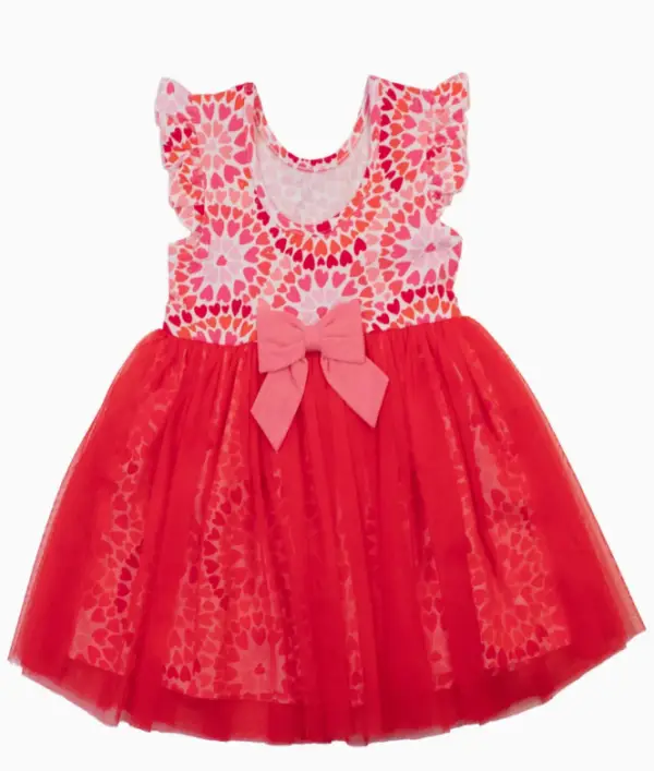 Heart Flutter Red Dress - Image 2