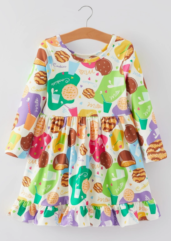 Stylish Cookie Sales Dress for Kids: Perfect Blend of Comfort & Elegance in Sizes 2T to 9Y