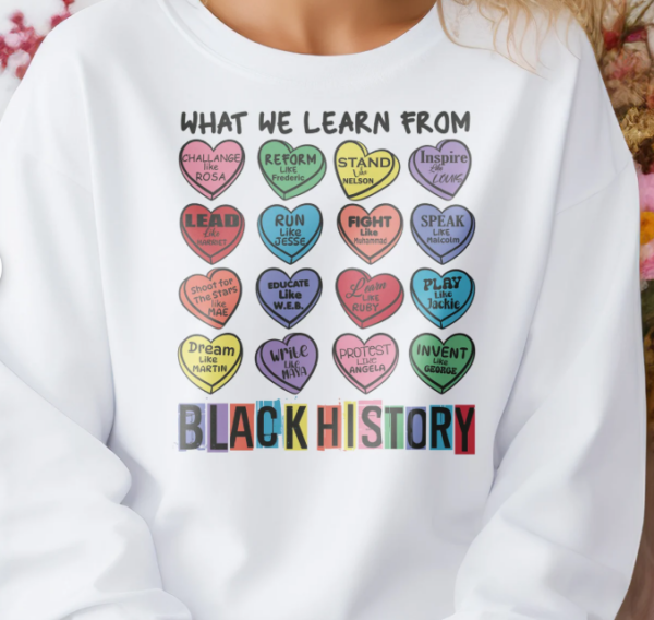 Celebrate Black History Month in Style: Premium Black History Heart Sweatshirt for Kids and Moms