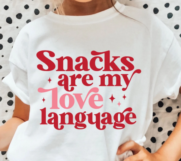 Snacks Are My Love Language T-Shirt: The Ultimate Tee for Foodie Families - Available in All Sizes